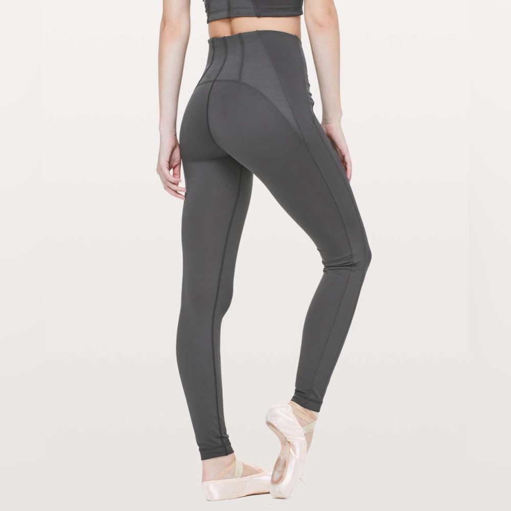 Lululemon Principal Dancer Corsetry Legging 28” Soot Grey 4